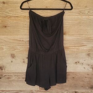 Express Black Strapless Romper XSmall